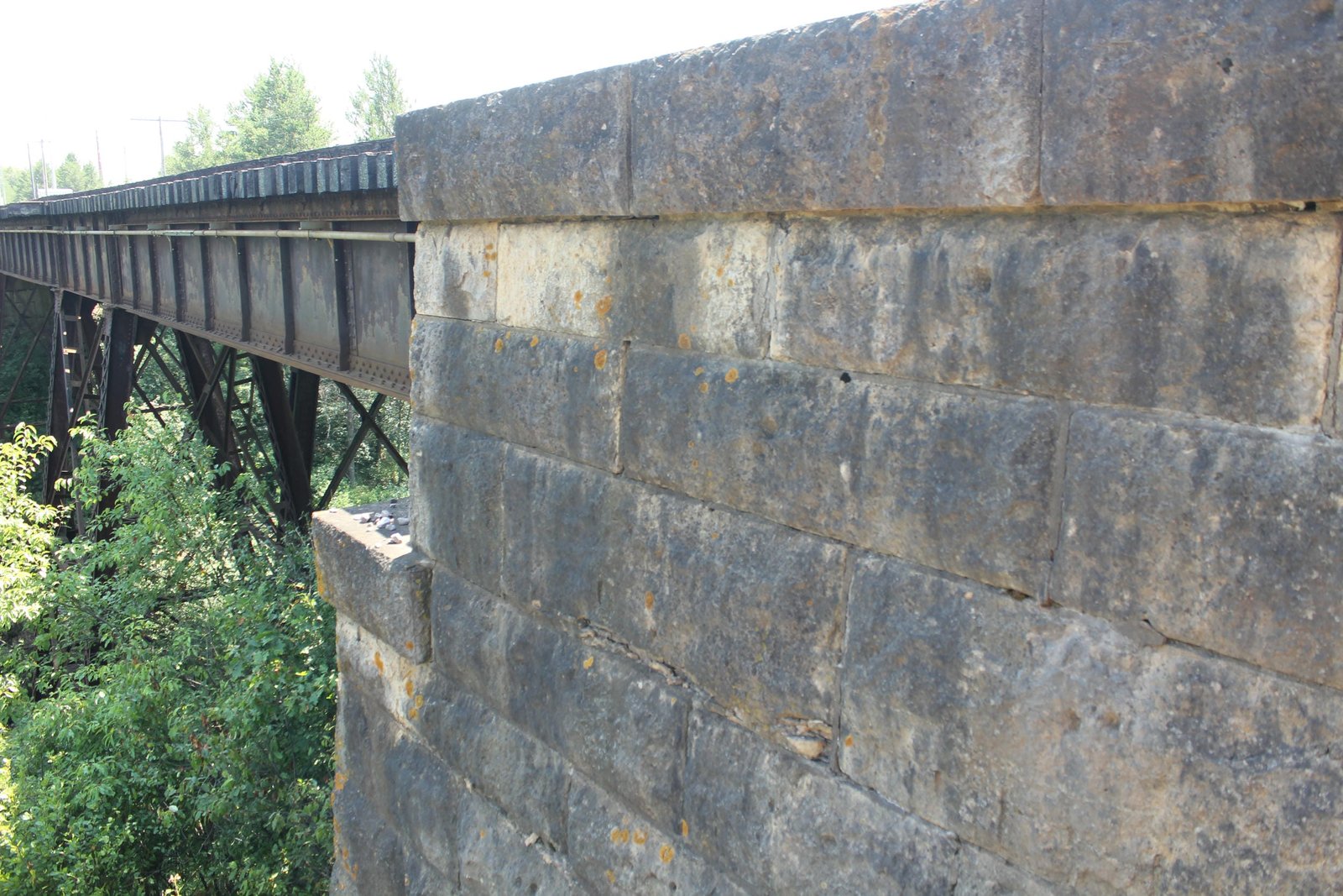 West abutment, north track